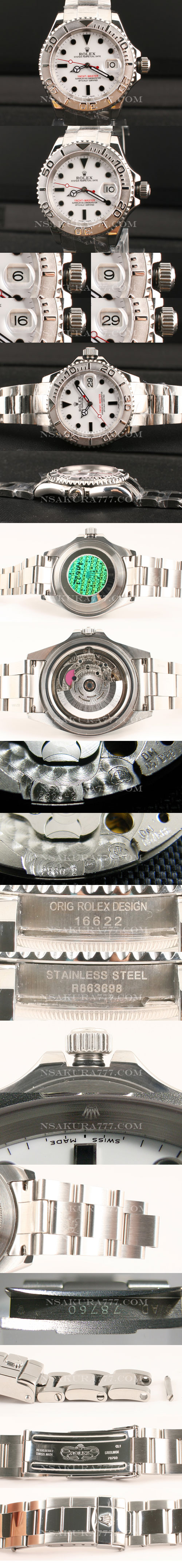 レプリカ時計ロレックス ヨットマスタ最新改良白2836-2搭載 - ウインドウを閉じる