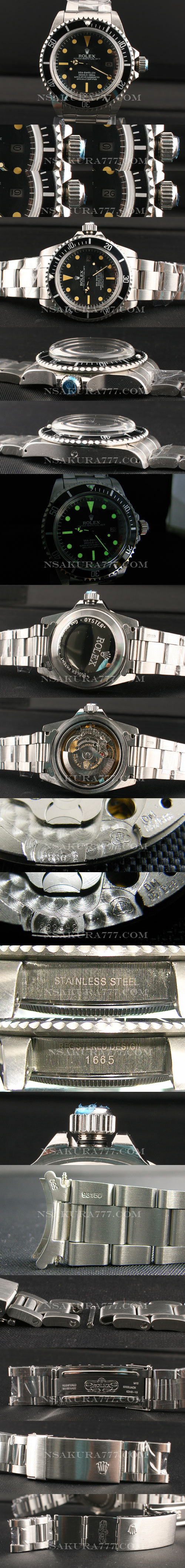 レプリカ時計1665シードウェラー初期モデル最新改良白2836-2搭載 - ウインドウを閉じる