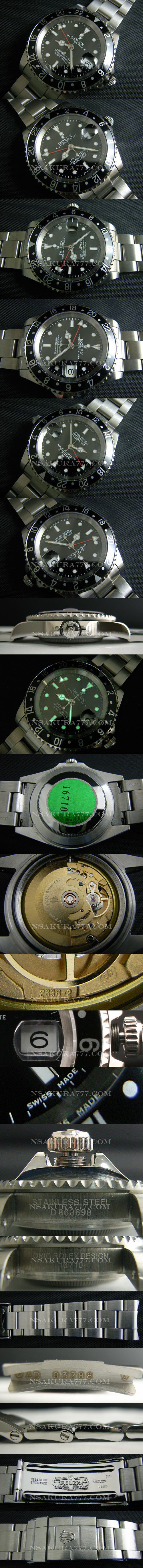 レプリカ時計ロレックス GMT マスター廉価版2836-2ムーブ搭載 GMT針単独調整可能 - ウインドウを閉じる