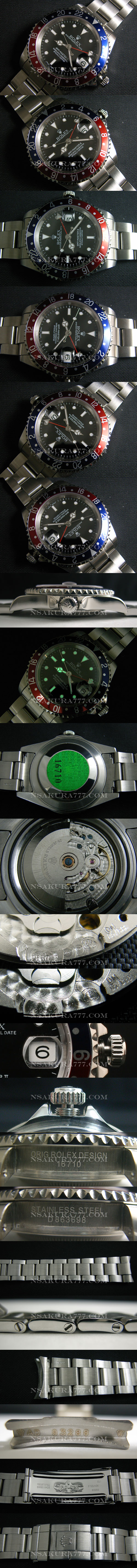 レプリカ時計ロレックス GMT マスター最新改良白2836-2搭載 - ウインドウを閉じる