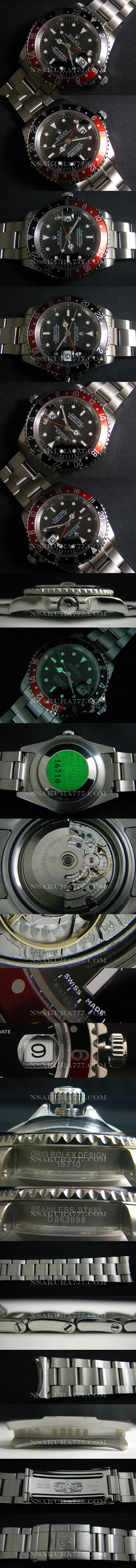 レプリカ時計ロレックス GMT 最新改良白2836-2搭載 - ウインドウを閉じる