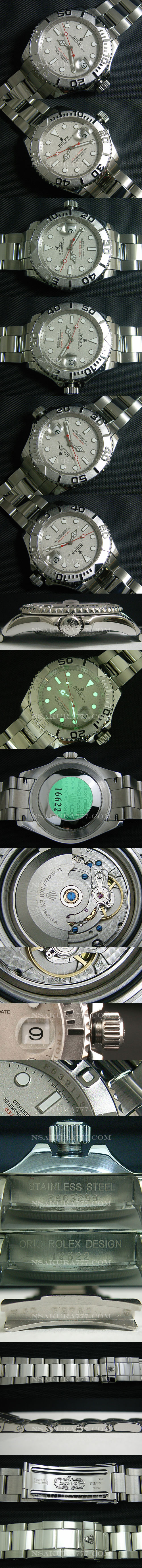 レプリカ時計ロレックス ヨットマスタ最新改良白2836-2搭載 [新型ケースに完全改良] - ウインドウを閉じる