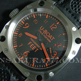 レプリカ時計ユーボートSwiss ETA社製Cal.6497手巻、17石、18