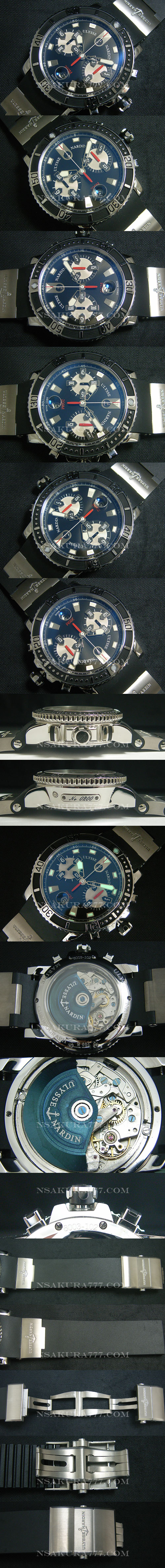 レプリカ時計ユリス・ナルダン マリーン Asian 7750搭載 28800振動 オートマティック(自動巻き) - ウインドウを閉じる