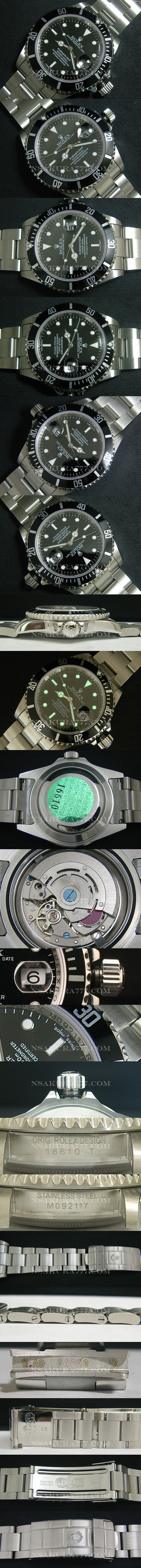 レプリカ時計ロレックス サブマリーナ Asian 21600振動 オートマティック(自動巻き) - ウインドウを閉じる
