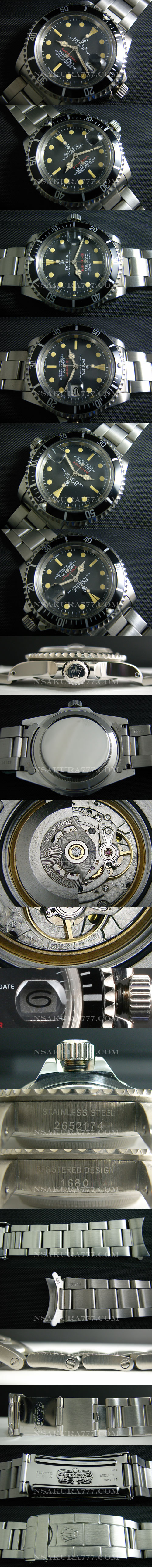レプリカ時計 ロレックスサブマリーナ 1680旧サブ 赤サブ初期モデル最新改良白2836-2搭載 - ウインドウを閉じる