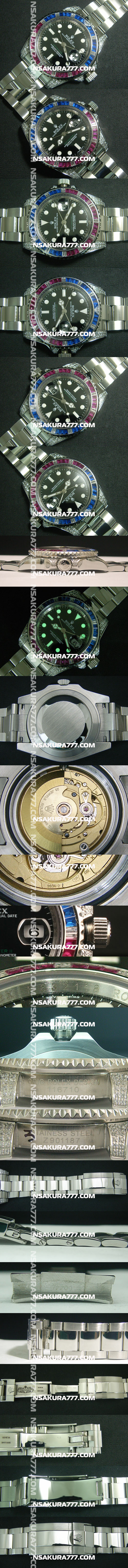 レプリカ時計ロレックス GMTマスターII Ref.116759SARU Swiss ETA 2836-2 - ウインドウを閉じる