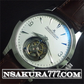 レプリカ時計ジャガールクルト　マスター　トゥールビヨン搭載 28800振動 (手巻き)