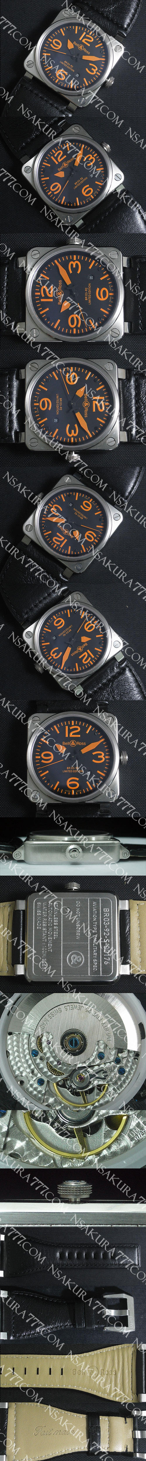 レプリカ時計ベル&ロス BR 03-92 Swiss 2836-2 カスタム ムーブメント搭載 - ウインドウを閉じる