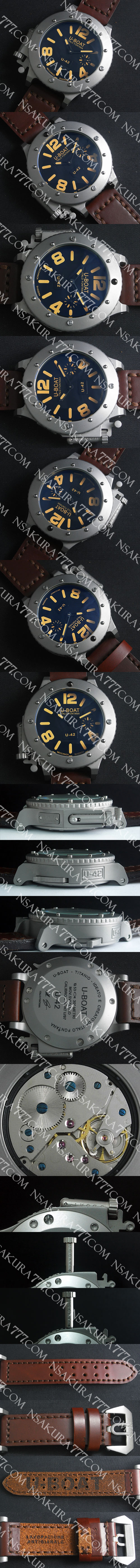レプリカ時計ユーボート U-42 53mm サブマーシブル 18800振動(手巻き) - ウインドウを閉じる