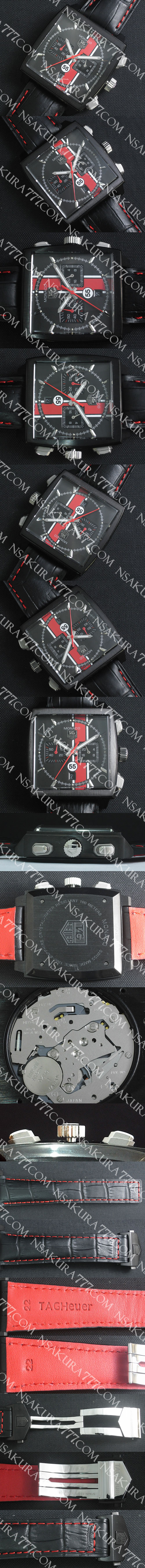 レプリカ時計タグホイヤー モナコ 55 MIYOTA製クオーツムーブメント - ウインドウを閉じる