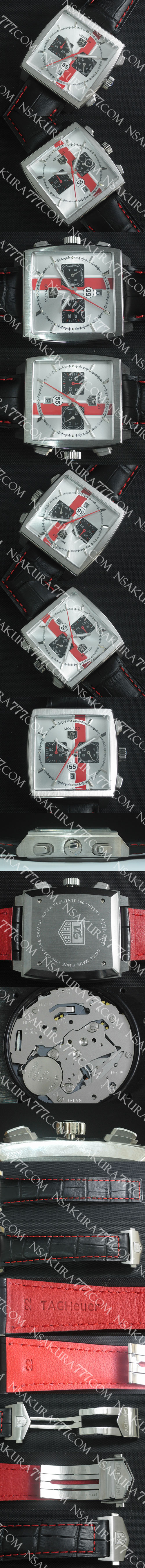レプリカ時計タグホイヤー モナコ 55 MIYOTA製クオーツムーブメント - ウインドウを閉じる