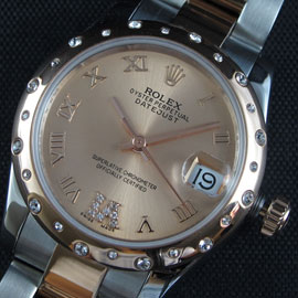レプリカ時計 ロレックスデイトジャストミディアム、31ミリ、 Asian 21600振動