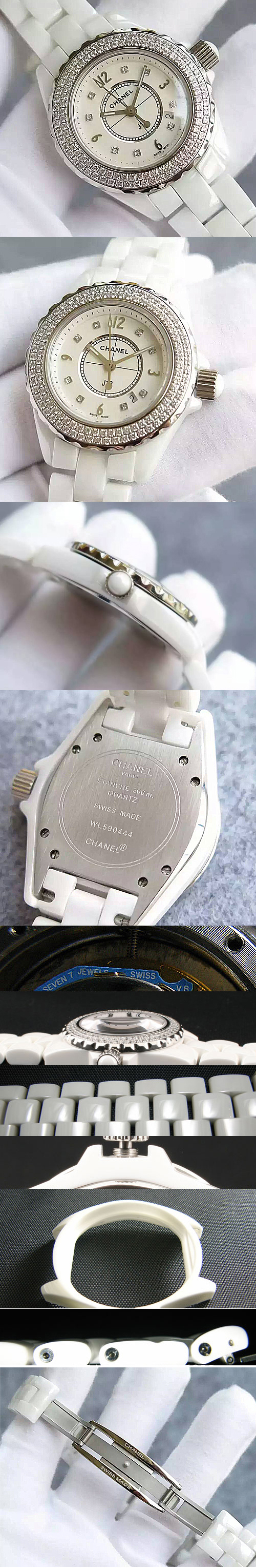 レプリカ時計シャネルJ12 Swiss Eta社ムーブメント 33ミリ 極　稀　品　 - ウインドウを閉じる